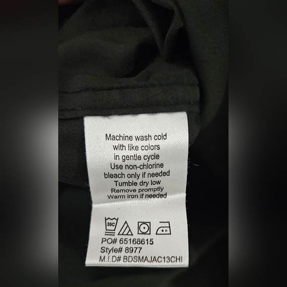 130) Ultra Club Whisper Twill men's black shirt NWT - Picture 7 of 9